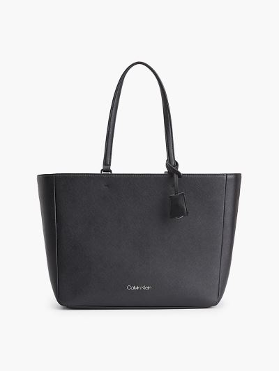 Calvin Klein Táskák & Kiegészítők HU427552 | Calvin Klein Bőr Női Tote Táska Fekete